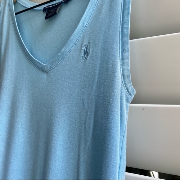 Ralph Lauren Sport Women’s Tank Top Size Small Light Blue - Picture 2 of 6